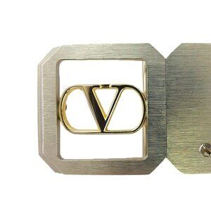 Valentino Garavani belt Brown Black Silver Gold Women Authentic secondhand